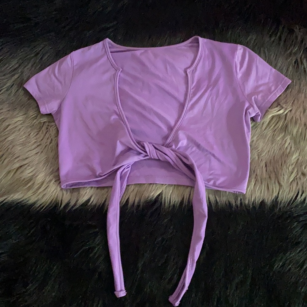 Lavender crop top 💜